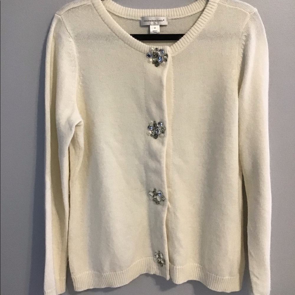 🌿Christopher & Banks Soft Cardigan Sweater Sz M - Picture 3 of 7